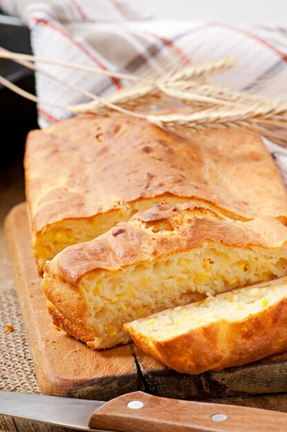Homemade cheese bread