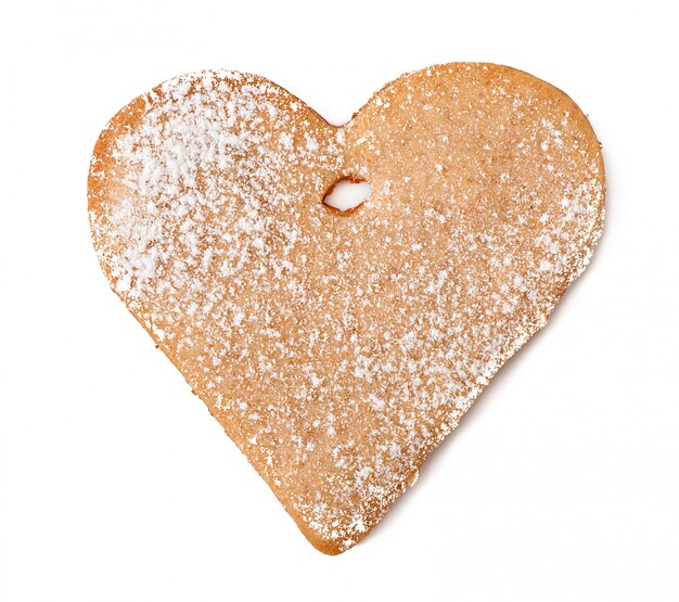 Homemade cookies sprinkled with powdered sugar