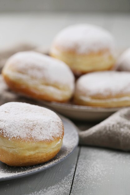 Homemade delicious doughnuts for dessert