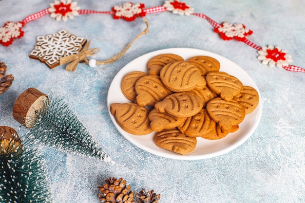 Homemade delicious gingerbread cookies.