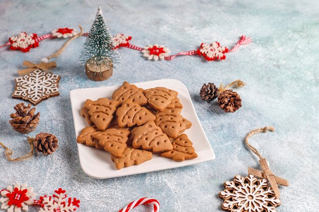 Homemade delicious gingerbread cookies.
