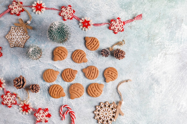 Homemade delicious gingerbread cookies.