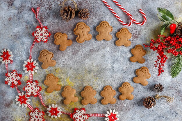 Homemade delicious gingerbread cookies.