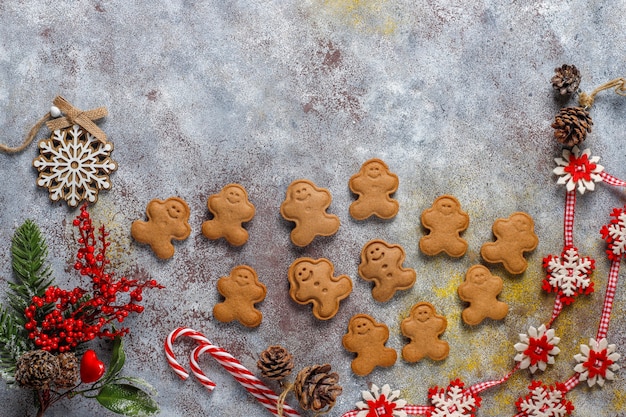 Homemade delicious gingerbread cookies.