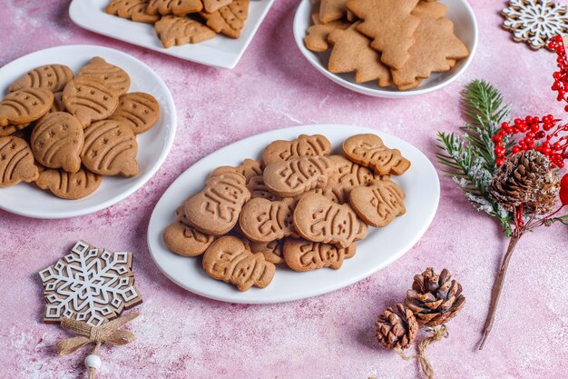 Homemade delicious gingerbread cookies.