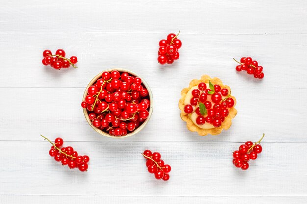 Homemade delicious rustic summer berry tartles.