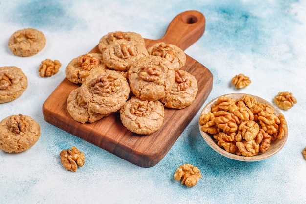 Homemade delicious walnut cookies.