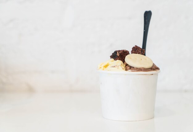 homemade ice-cream in cup