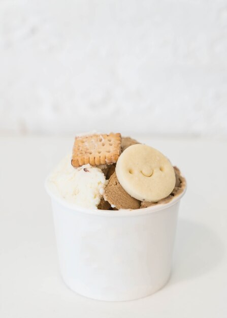 homemade ice-cream in cup