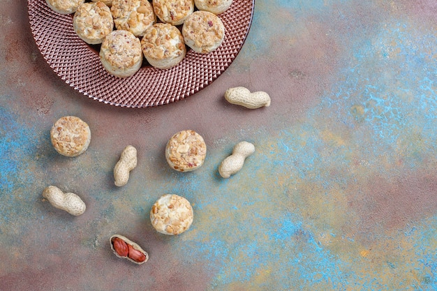 Homemade peanut cookies.