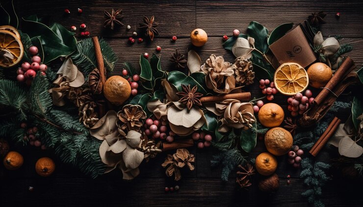 Free Photo homemade sweet food decoration for winter celebration generated by ai