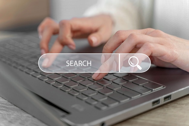 homepage concept with search bar