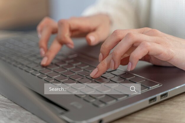 homepage concept with search bar