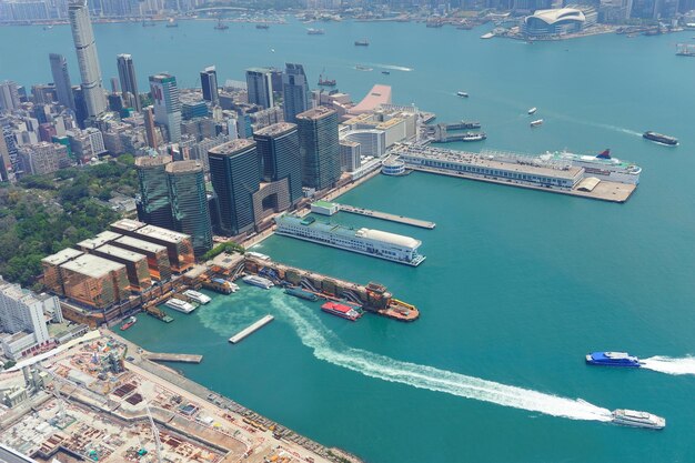 香港の航空写真