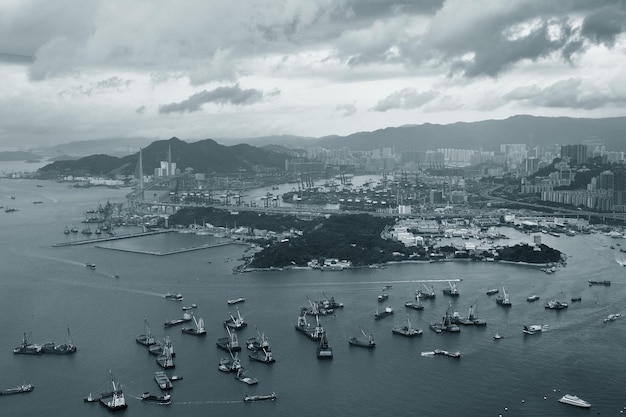 香港の航空写真