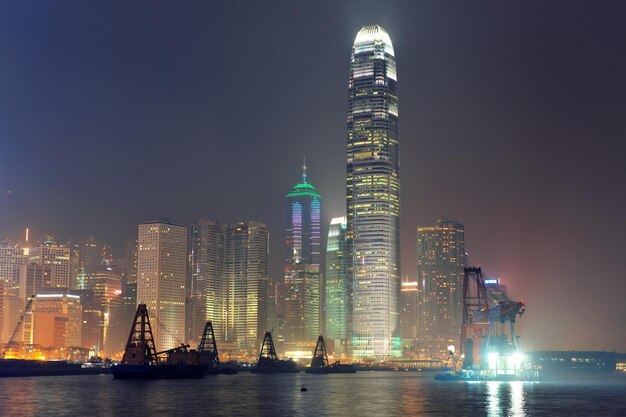 Гонконг ночной
