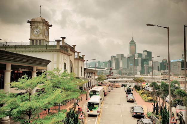 Foto gratuita vista sulla strada di hong kong