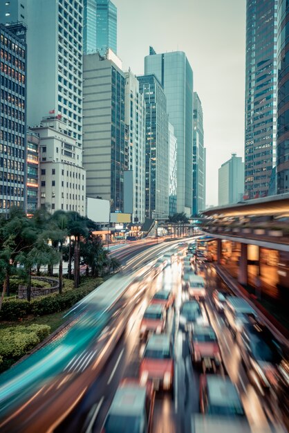 Hong Kong traffic view