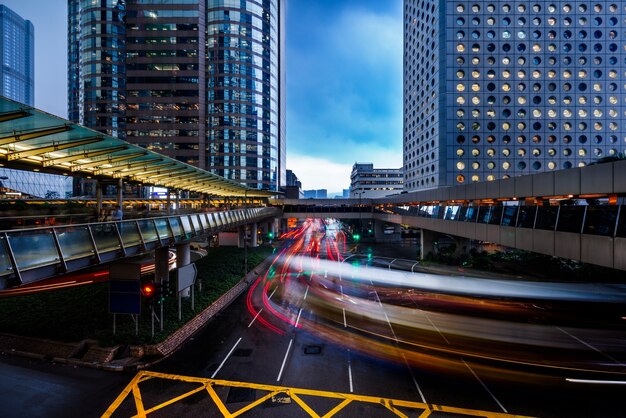 Hong Kong traffic view