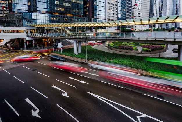 Hong Kong traffic view