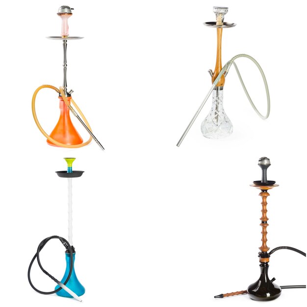 Hookah on white background