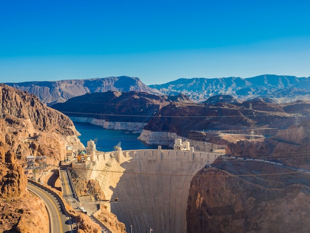 Free photo hoover dam in nevada, usa .