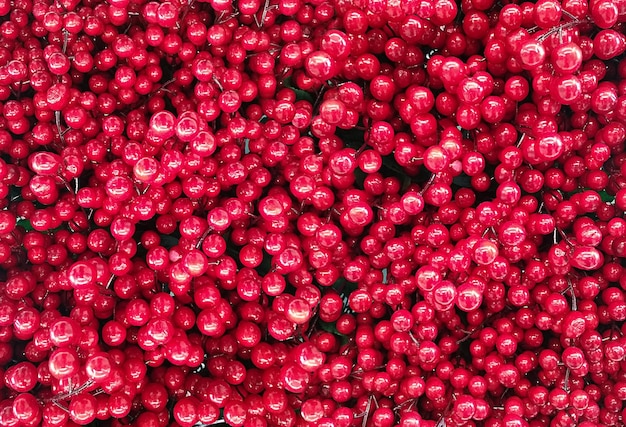 Free photo horizontal background of fresh shiny cranberries