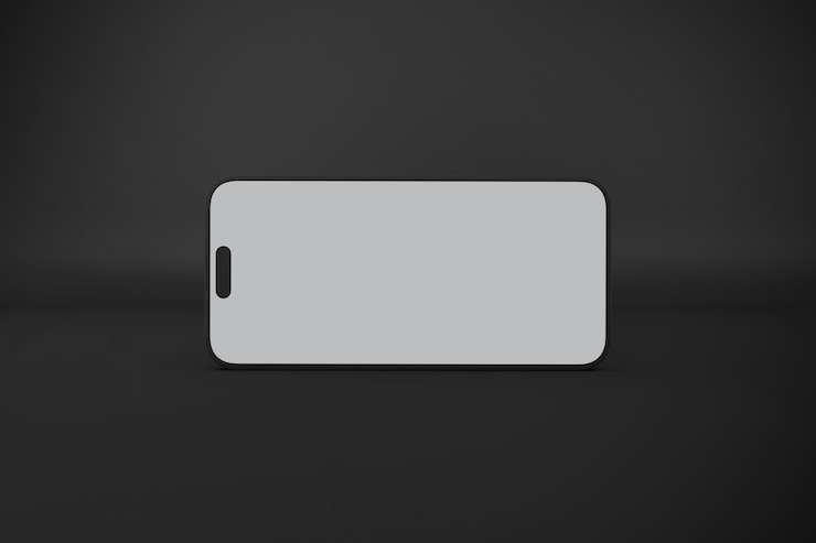 Free Photo horizontal clay phone 16 pro max