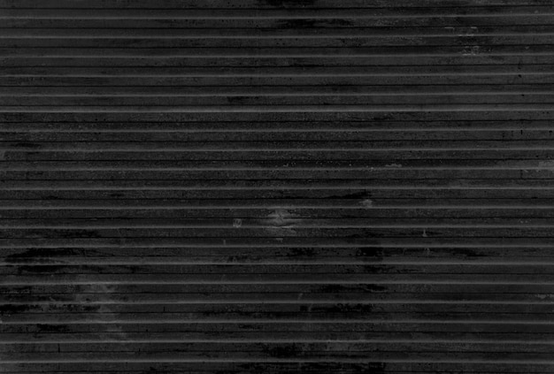 Free photo horizontal lines black metal wall