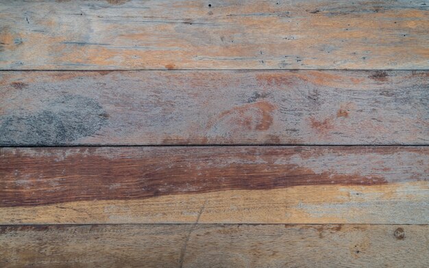 Horizontal old wooden tables