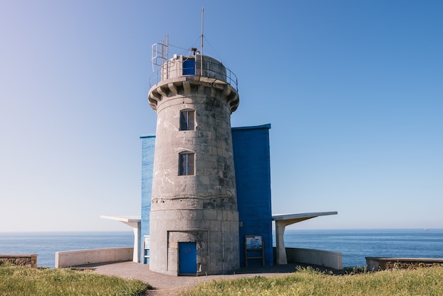 Horizontal shot of the Matxitxako lighthouse located in Spain during daylight