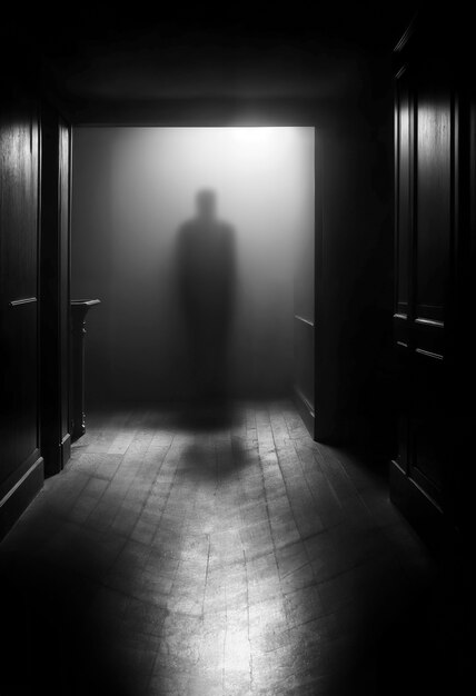 horror scene in domestic space