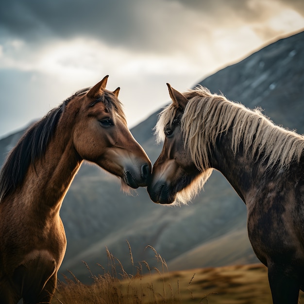 Il cavallo nella natura genera immagine