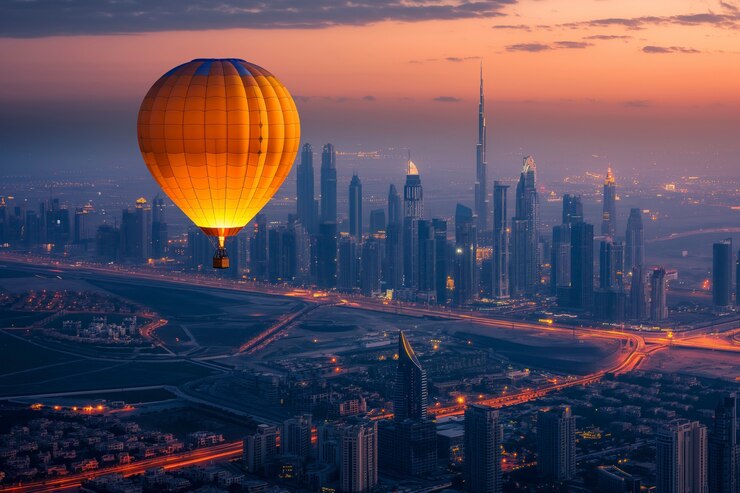 Free Photo hot air balloon adventure