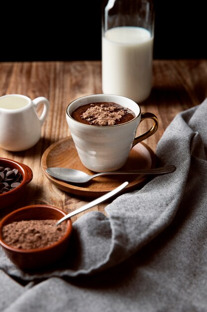 Hot chocolate drink arrangement