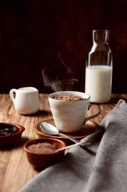 ホットチョコレートドリンクの手配