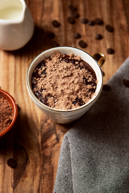 Hot chocolate drink arrangement