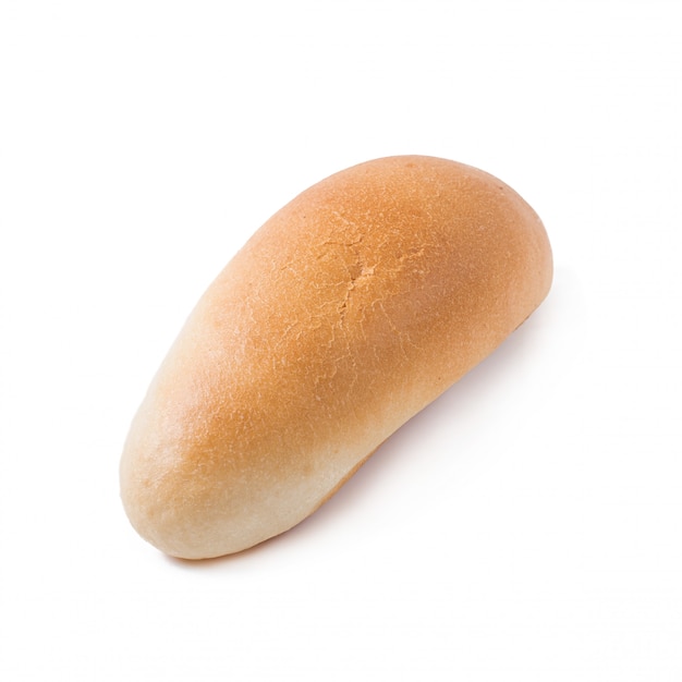 Free photo hot dog bun isolated on white background