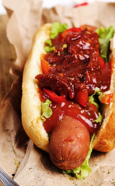 Foto gratuita hot dog