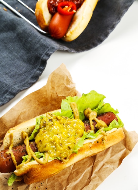 Free photo hot dog