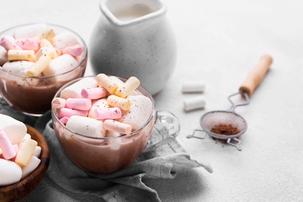 Hot marshmallow drinks