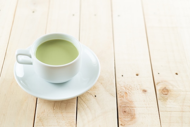 hot matcha latte