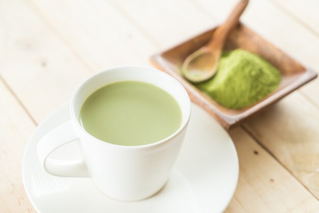 hot matcha latte