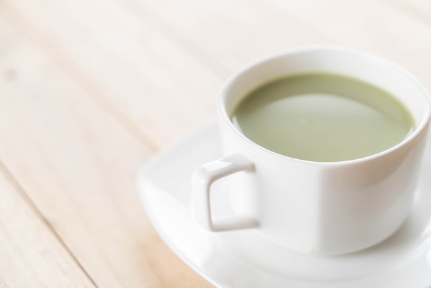 hot matcha latte