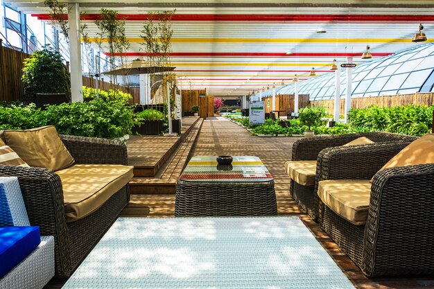 Free photo hotel lobby interior