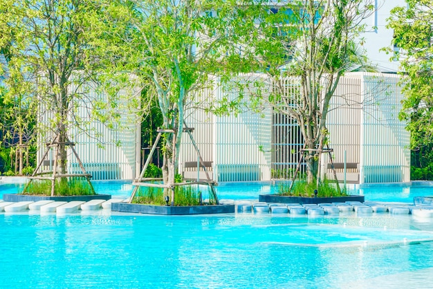 Free photo hotel pool resort