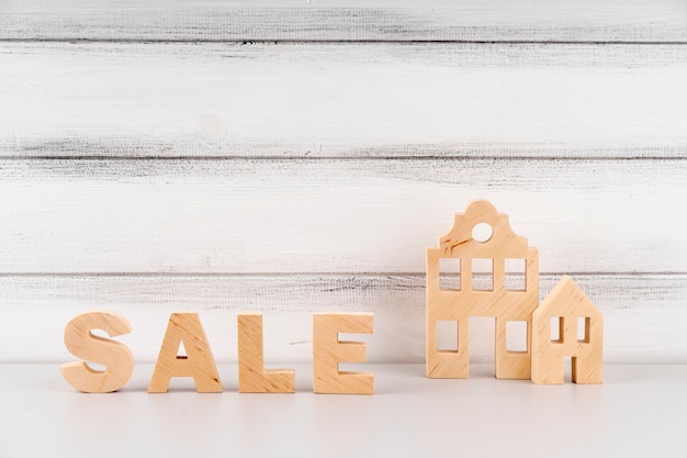 House miniature and wooden sale lettering
