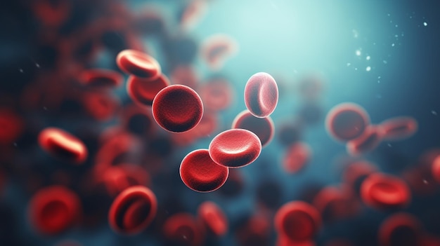 Free photo human blood globulins