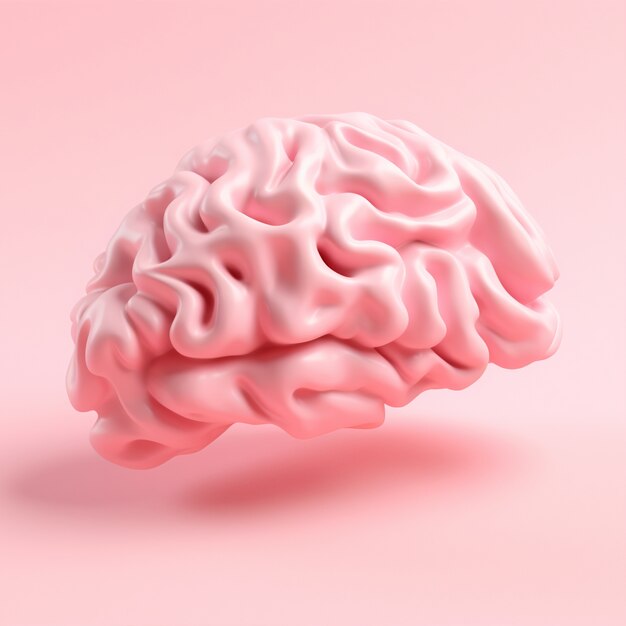 人間の脳の 3 d レンダリング