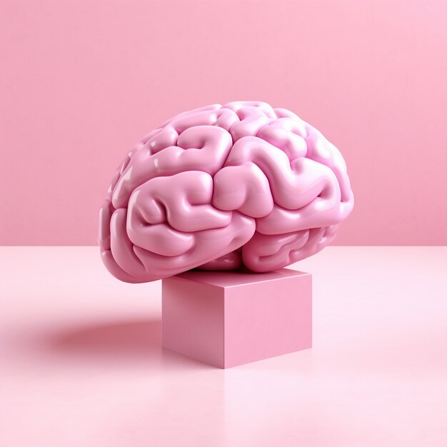 Human brain 3d rendering